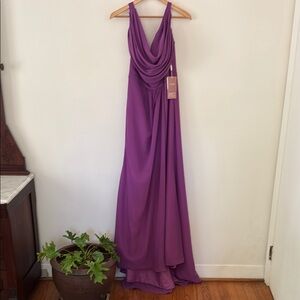 Elegant Purple Evening Gown